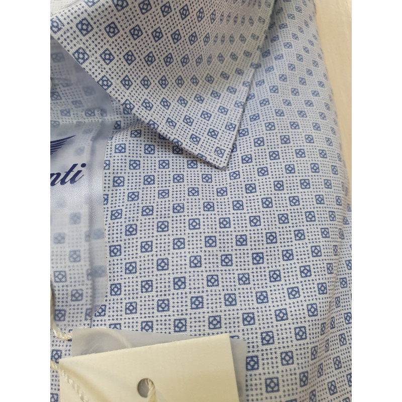 Легкая мужская рубашка Sementi с принтом, Турция, XXL, Серый