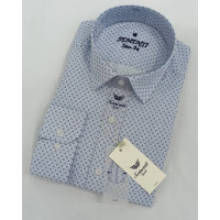 Легкая мужская рубашка Sementi с принтом, Турция, XXL, Голубой