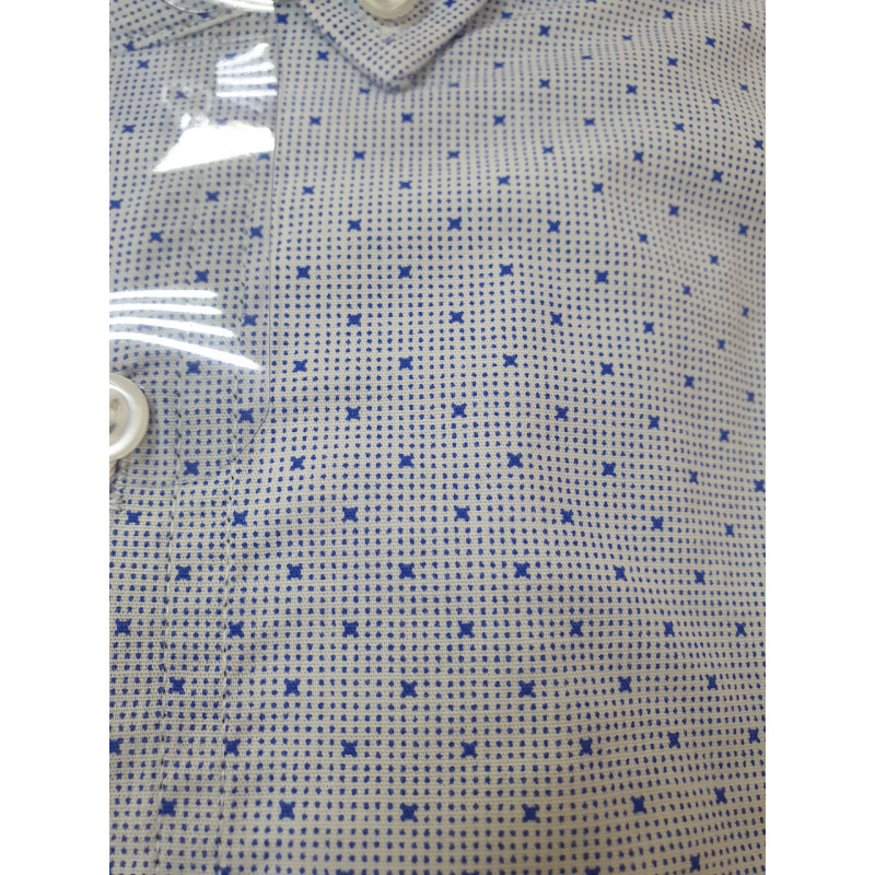 Рубашка SEMENTI slim fit с длинным рукавом арт.392, Голубой, S