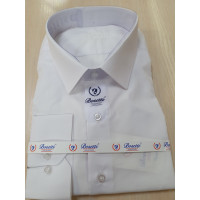 Рубашка BOSETTII белая с длинным рукавом арт.395, Белый, XL