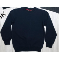 Свитшот BLUELAND рубчик школьный для мальчика 5-9 лет арт. 404, Темно-синий, 134