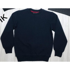 Свитшот BLUELAND рубчик школьный для мальчика 5-9 лет арт. 404, Темно-синий, 134