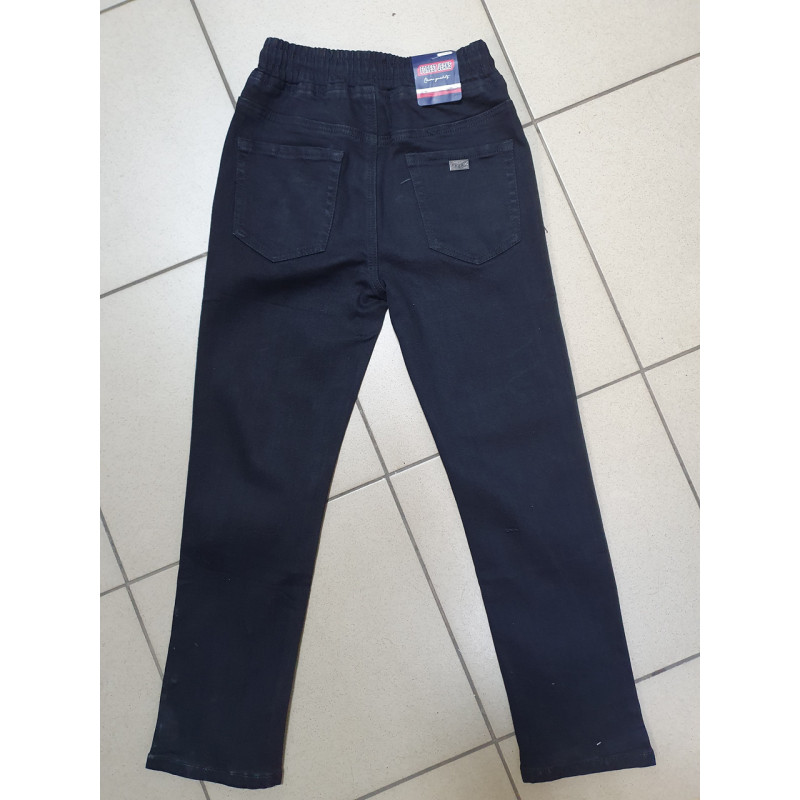 Джинсы черные FOREST JEANS для мальчика 6-12 лет арт.408, Черный, 134