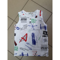 Майка WOORAGE для детей 2-8 лет 4114-5 CREATES, Размер детской одежды (по росту) 104, Цвета для пром Белый