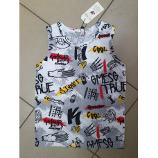 Майка WOORAGE для детей 2-8 лет 4114-7 COOL, Размер детской одежды (по росту) 104, Цвета для пром Белый