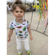 Футболка WOORAGE для детей 2-8 лет , Белый, 116