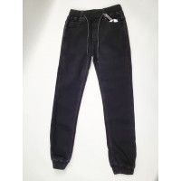 Джинсы теплые LIHONG черные для мальчика 3-11 лет арт 414-1, Черный, 110