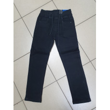 Джинсы LIHONG черные на резинке для мальчика 3-9  лет арт.415, Черный, 116