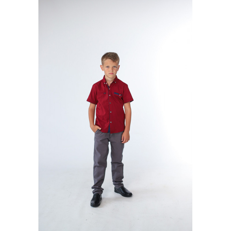 Брюки MUSTI серые для мальчика 7-11 лет 4265, Размер детской одежды (по росту) 122, Цвет Серый