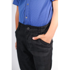 Брюки MUSTI для мальчика клетка 7-11 лет 4280, Размер детской одежды (по росту) 122, Цвет Темно-серый