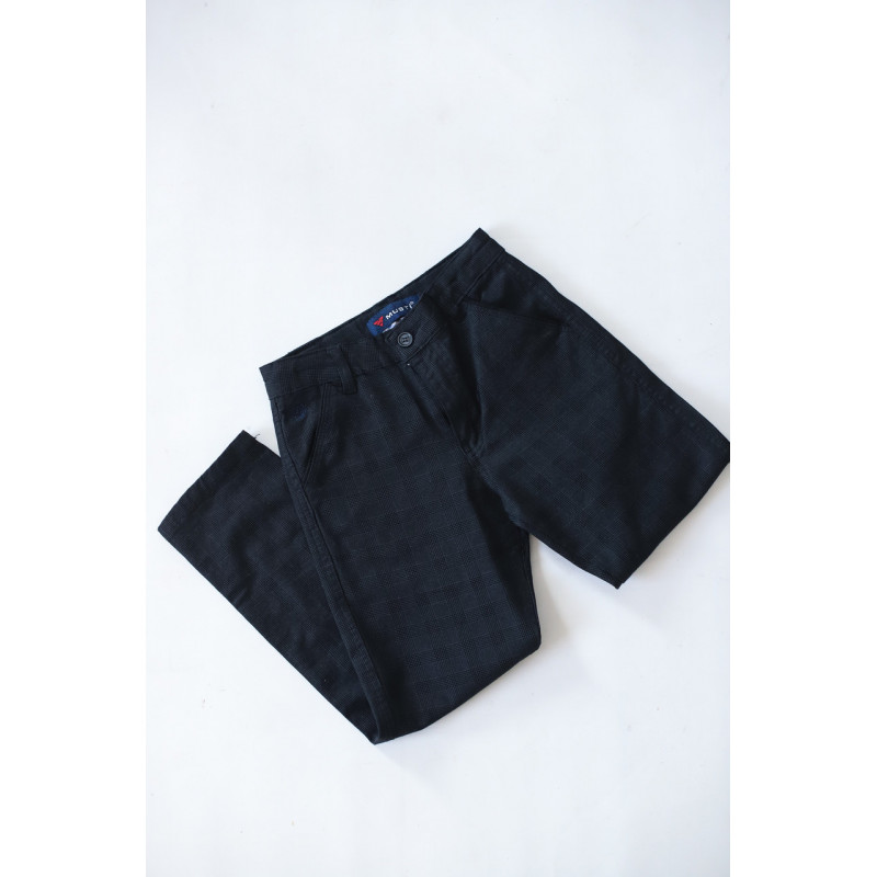 Брюки MUSTI для мальчика клетка 7-11 лет 4280, Размер детской одежды (по росту) 122, Цвет Темно-серый