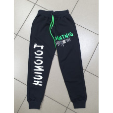 Джогеры спорт BOLD для мальчика 6-9 лет арт 442, Черный, 116