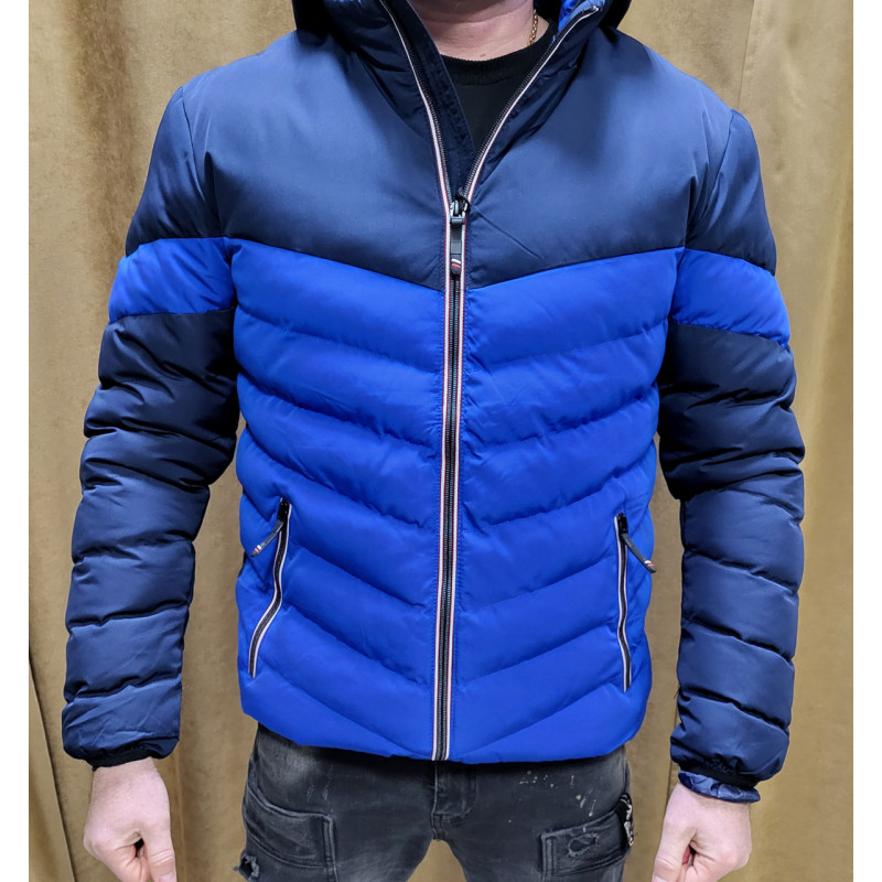 Куртка демисезонная CANADA для подростка10-16лет , Васильковый с синим, 152