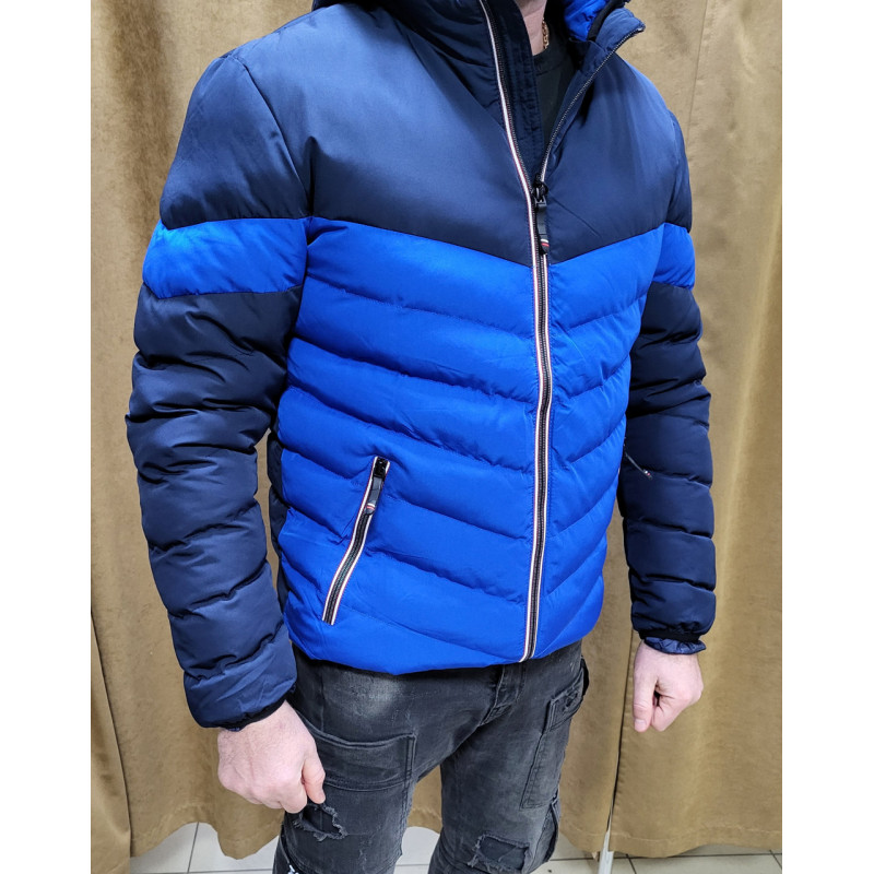 Куртка демисезонная CANADA для подростка10-16лет , Васильковый с синим, 152