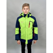 Куртка термо зима SPEED A-CLUB для подростка 10-16 лет арт.486, Салатовый, 152