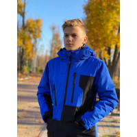 Куртка термо зима DL&AM для подростка 7-16 лет арт.504, Электрик, 128