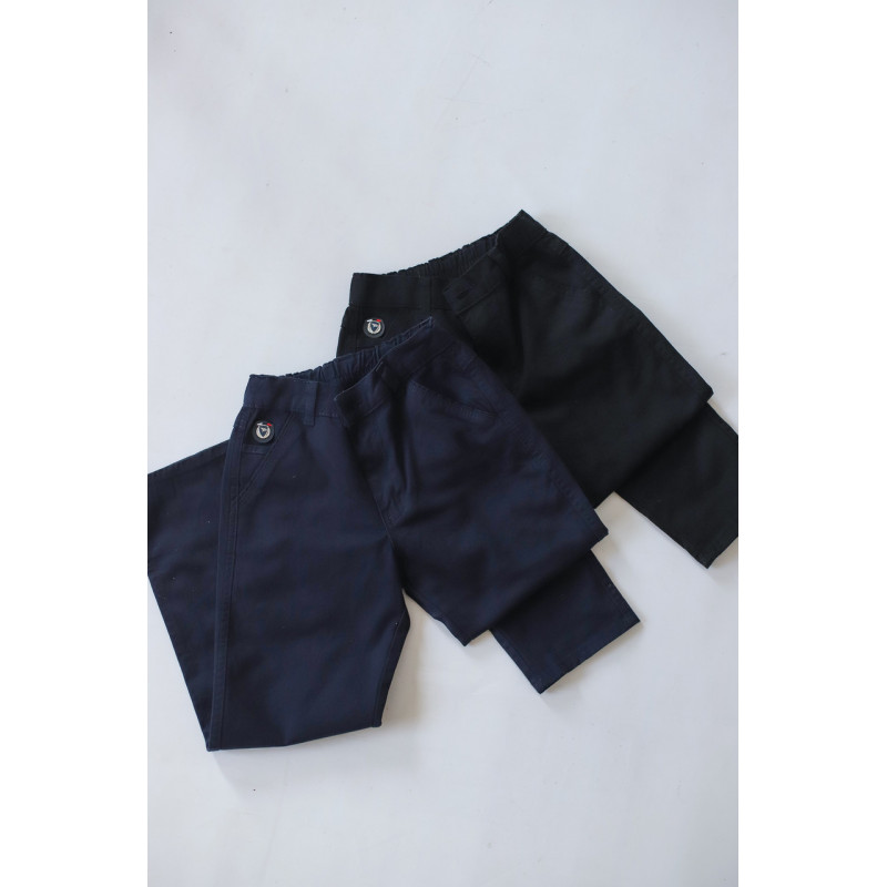 Брюки MUSTI для мальчика 7-11 лет на резинке , 146, Темно-синий