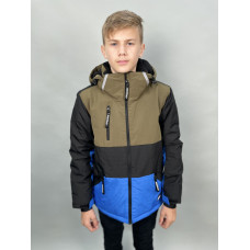 Куртка термо зима DL&AM для подростка 8-16 лет арт.505, Электрик, 140