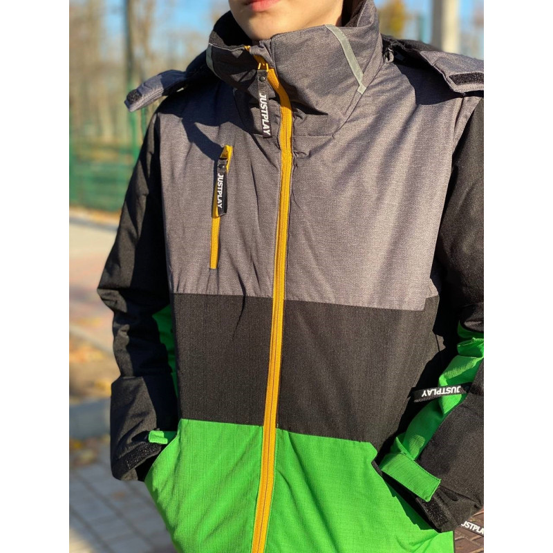 Куртка термо зима DL&AM для подростка 8-16 лет арт.505, Салатовый, 128