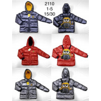 .Куртка зима F&D KIDS для мальчика 1-5 лет арт.553, Красный, 80