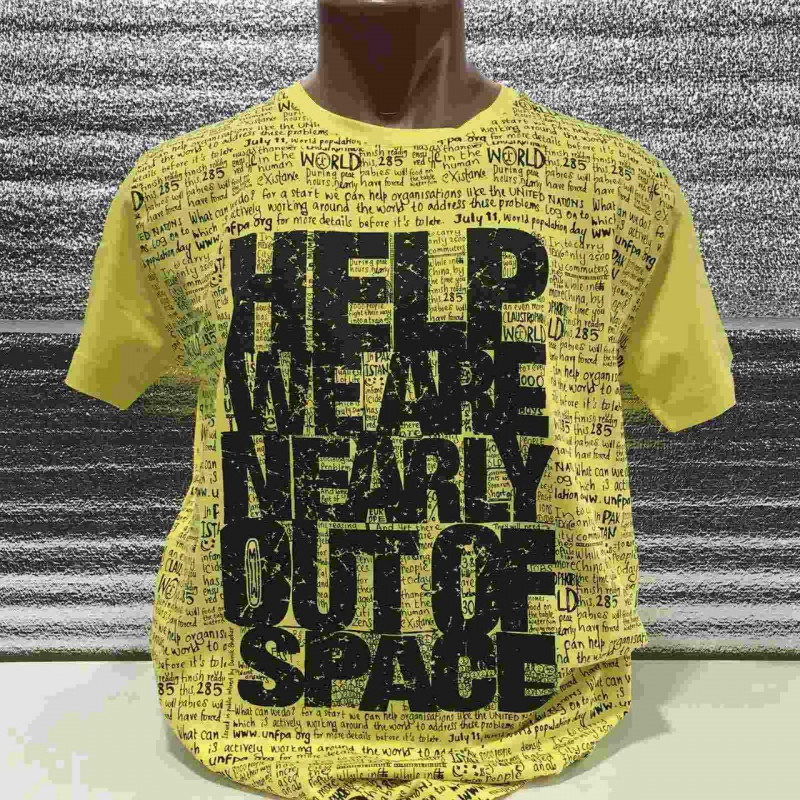 Футболка мужская CRACOW M-XXL Help, XXL,  Серый