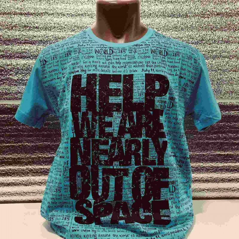 Футболка мужская CRACOW M-XXL Help, M,  Белый