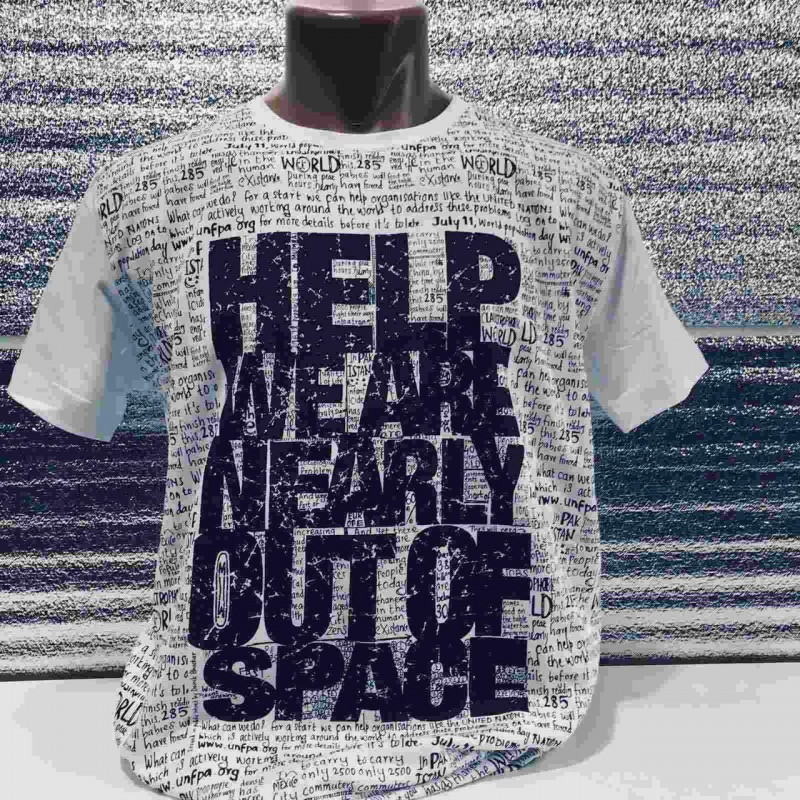 Футболка мужская CRACOW M-XXL Help, XL,  Черный