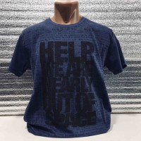 Футболка мужская CRACOW M-XXL Help, XL,  Темно-синий