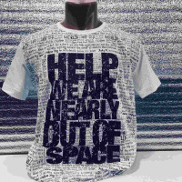 Футболка мужская CRACOW M-XXL Help, M,  Белый