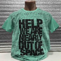 Футболка мужская CRACOW M-XXL Help, XXL,  Зеленый