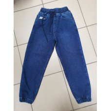 Джинсы МОМ теплые ALTUN евробайка на манжете для мальчика 6-10 лет арт.575, Синий, 128