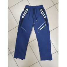 Штаны термо GRACE флис 9-16 лет арт.586-1, Темно-синий, 146