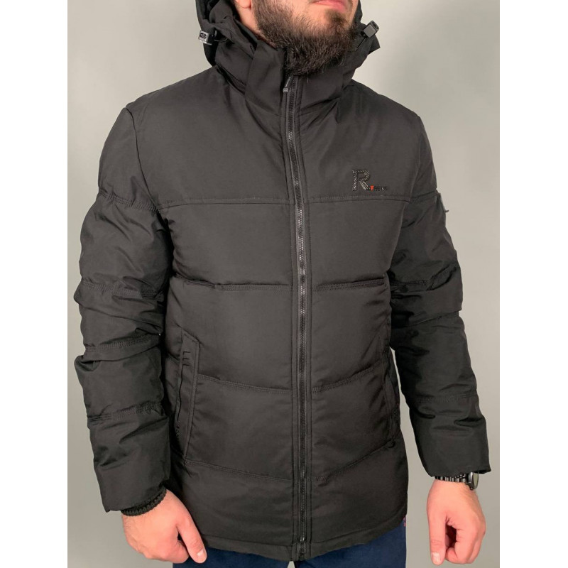 Куртка зима PANDA чоловіча 48-56 арт.615, Чорний, 4XL