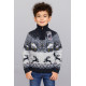 Свитер FIVE для мальчика 7-15 лет теплый шерстяной, зимний узор,Синий 128