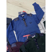 Батник поло для мальчика 5-10 лет FAGIS  арт.636, Темно-серый, 110