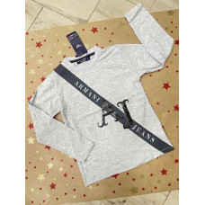 Свитшот для мальчика 6-11 лет ARMANI  арт.637, Светло-серый, 140