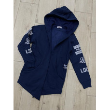 Кардиган теплый для подростка 8-14 лет FAGIS арт.651, Синий, 140