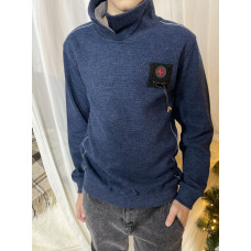 Свитшот для подростка 10-16 лет GOLD STEEL арт.653, Темно-синий, 164