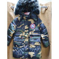 Куртка зимняя для мальчика 10-13 лет PELIN KIDS арт.663-1, Хаки, 140