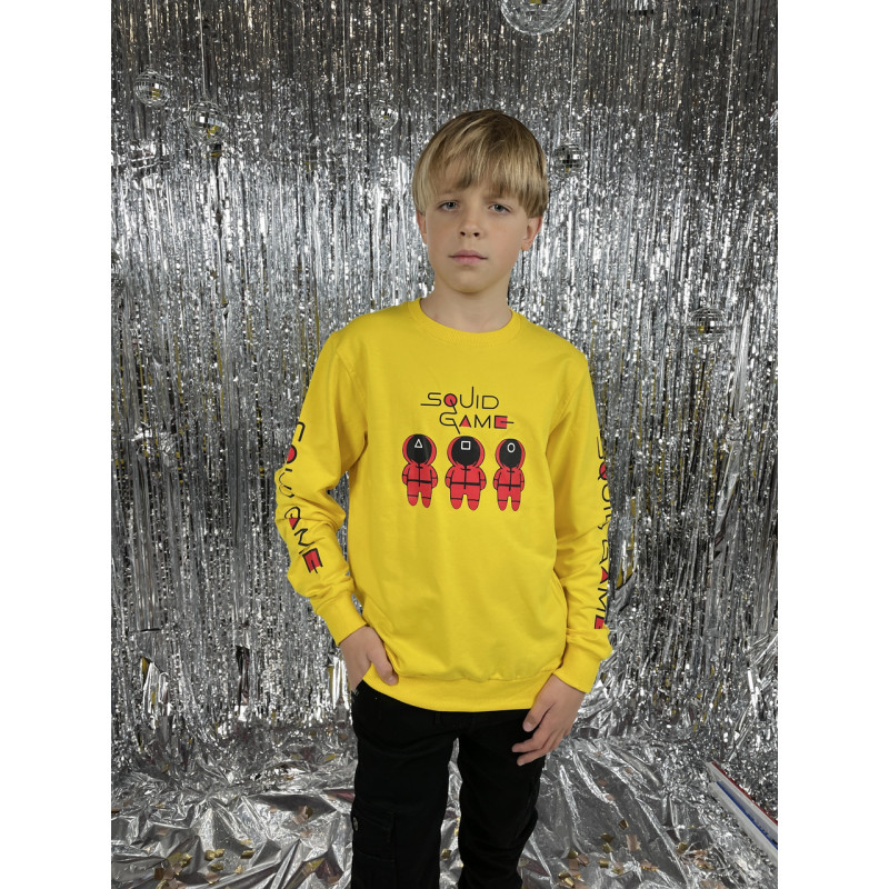 Свитшот Игра в кальмара для подростка13-16 лет DOFFBI днунить арт.672, Серый, 158