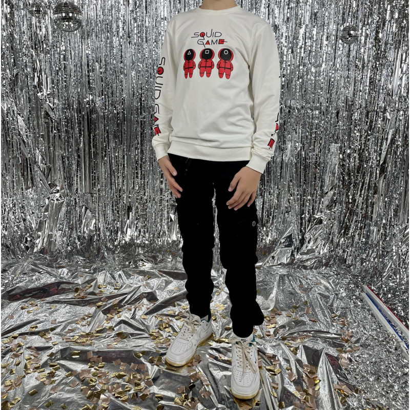 Свитшот Игра в кальмара для подростка13-16 лет DOFFBI днунить арт.672, Желтый, 158