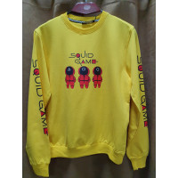 Свитшот Игра в кальмара 5-8 лет DOFFBI двунить арт.674, Желтый, 128