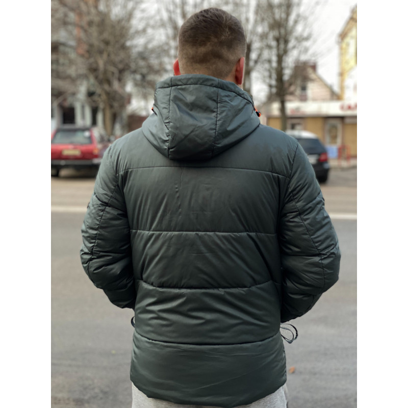 Куртка зимняя MYST мужская 48-56 арт.679, Темно-зеленый, 4XL