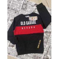 -Свитшот тринить на байкеWANEX для мальчика от4 до9 лет арт.691, Черный, 110