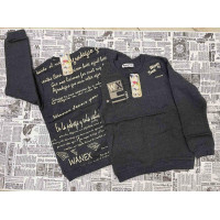 Свитшот на флисе WANEX для детей от 5 до10 лет арт.694, Графит, 116