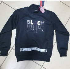 Свитшот гольф для мальчика FAGIS от 5 до 10 лет арт.695, Черный, 116