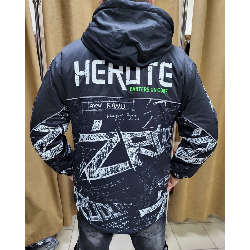 Куртка демисизонная для подростка 10-13 лет MW арт.783, Черный, 140