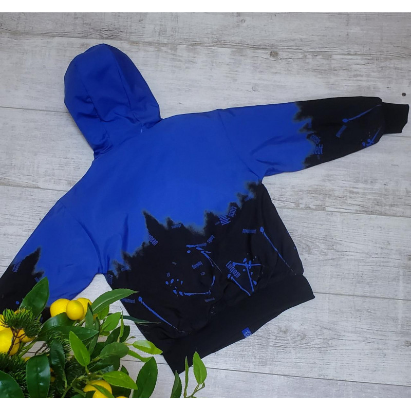 Ветровка двухсторонняя для подростка 10-13 лет XTC арт.787, Электрик, 158