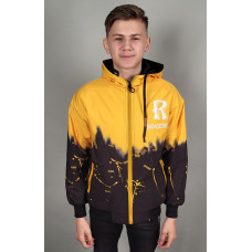 Ветровка двухсторонняя для подростка 10-13 лет XTC арт.787, Электрик, 158