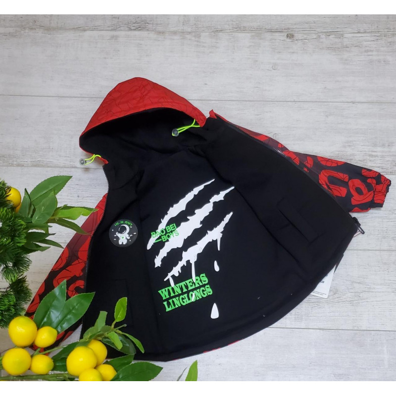 Куртка двухсторонняя для детей от 5 до 9 лет FENG арт.791, Желтый, 110